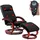 MCW Relaxsessel mit Hocker und Massagefunktion Kunstleder, schwarz