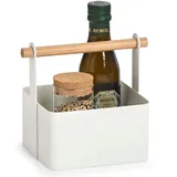 Zeller Tragekorb 14,3 x 13 x 16 cm Weiß