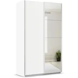 Rauch Quadra mit Spiegelelementen weiß