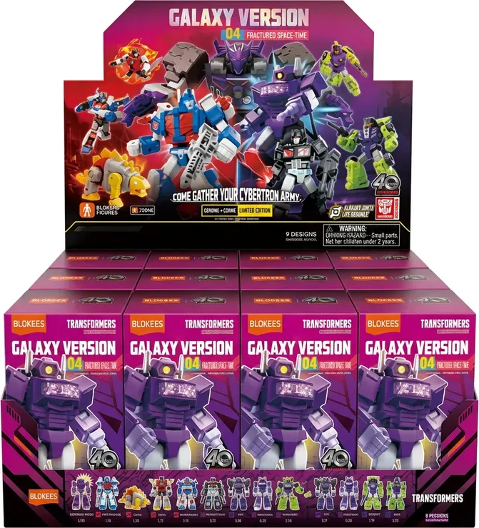 Blokees Transformers Figuren Galaxy Version 04 Fractured Space-time Überraschungs-Action-Charakter-Modellsets, zufälliges Design, Spielzeuge für Wohndekoration, Sammelgeschenk für Kinder und Erwachsene
