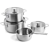 KitchenAid Topf-Set 7-tlg. Aluminium + Edelstahl