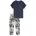 Kurzarm-Selected Pyjamaset Graphit_182540