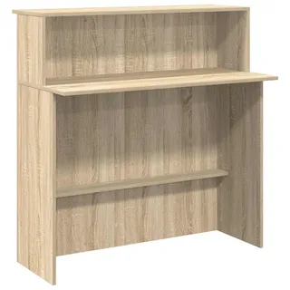 vidaXL Empfangstresen Sonoma-Eiche 100x50x103,5 cm Holzwerkstoff