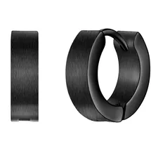 True Rebels Creolen TR305 schwarz 12,7