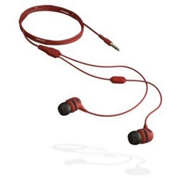 Aerial7 Sumo In-Ear Headset Mikrofon 3,5mm Rot Headset (Mikrofon, 3,5mm, Kopfhörer mit Mikrofon Ohrpolster in drei Größen) rot