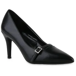 Damen Spitze Pumps in Schwarz