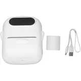 Wiederaufladbarer, Tintenloser Thermodrucker Mit Bluetooth 4.0 Für Barcode-etiketten Und Marker (weiß)