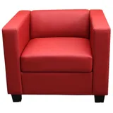 Mendler Sessel Lille Kunstleder 0 x 0 x 0 cm Rot mit Rollen