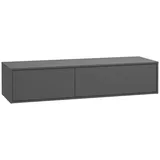 vente-unique Waschbeckenunterschrank hängend 150 x 32 cm Anthrazit