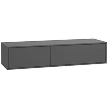 vente-unique Waschbeckenunterschrank hängend 150 x 32 cm Anthrazit
