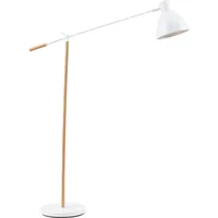 [lux.pro] Lux.Pro, Stehlampe, Stehleuchte Banchory Metall 163 cm Holzoptik/Weiß