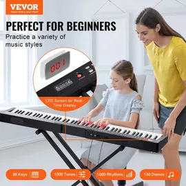 Vevor Kinderklavier Digitales Klavier 88 Tasten 1 schwarz