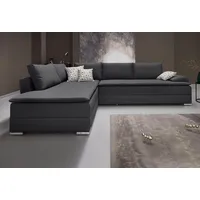 INOSIGN Ecksofa »Night & Day L-Form«, mit Boxspring Bettfunktion 180x200 cm, Dauerschläfer, grau