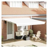 vidaXL Markisenersatzstoff 4 x 3 m weiß