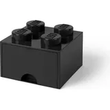 LEGO schreibtischschublade 4 Stollen 15,8 x 11,3 cm Polypropylen schwarz - Schwarz