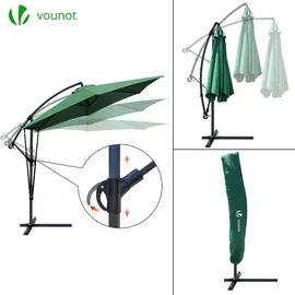 VOUNOT Ampelschirm 300 cm Grün