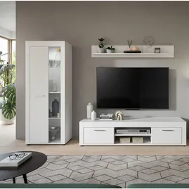 MID.YOU Wohnwand weiß ¦ Maße (cm): B: 235 H: 159 T: 35.0