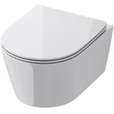 doporro A306 mit WC-Sitz Weiß/Schwarz
