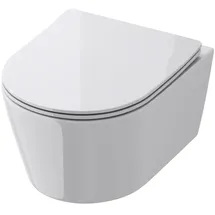 doporro A306 mit WC-Sitz Weiß/Schwarz