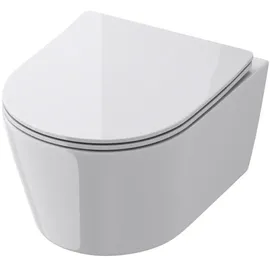 doporro A306 mit WC-Sitz Weiß/Schwarz