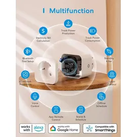 Meross Smart-Home-Steckdose 1 St. Weiß