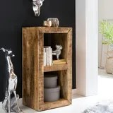FineBuy Standregal 45 x 90 cm Bücherregal Mangoholz Beistelltisch Massiv