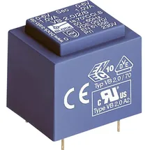 Block VB 1,5/2/6 Printtransformator 1 x 230 V 2 x 6 V/AC 1.50 VA 250 mA