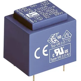 Block VB 1,5/2/6 Printtransformator 1 x 230 V 2 x 6 V/AC 1.50 VA 250 mA