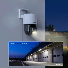 ANNKE I81EM 3K 5 MP PoE Dome Überwachungskamera mit Schwenk- und Neigefunktion, Nachtsicht in Farbe - Weiß