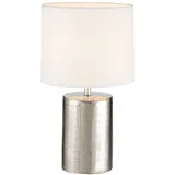 meineWunschleuchte Nachttischlampe Silber Antik 2 St.