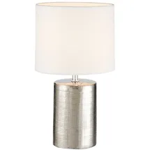 meineWunschleuchte Nachttischlampe Silber Antik 2 St.