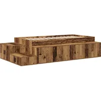 VidaXL Lagerbettgestell Altholz 75x190 cm
