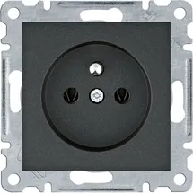 OEM Schutzkontakt-Steckdose 16A 250VAC Schwarz 1 St.