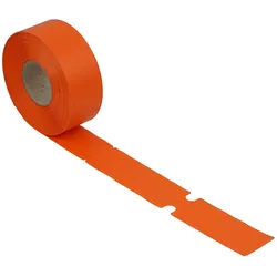 1000 Stück Schlaufenetiketten 69 x 381 mm, orange