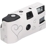 Einweg-Farbfilmkamera für Konzerte, Retro-Filmkamera mit Blitz und 27 Blatt 35-mm-Farbfilm und Batterie Sowie Vorschubrad und Verschluss, für das Jubiläumskonzert-Reisecamp