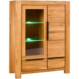 Home Affaire Vitrine 109 x 45 x 140 cm Braun