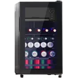 Sulypo Minikühlschrank, Getränkekühlschrank 76L Kühlschrank Elektrisch für Wohnung Büros und Schlafsäle 220V 76L