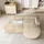 masseno ECKSOFA CORTIO M R-S Creme Velours-Stoff mit Schlaffunktion