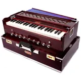 Royal Kurta Harmonium BINA Nr. 17 STD Professional Harmonium, Doppelblätter, 3 1/2 Oktaven, Holzfarben