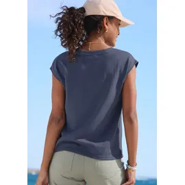 beachtime by lascana V-Shirt Rauchblau 36/38