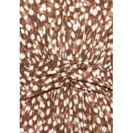 VIVANCE Jerseykleid Shirtkleid Braun/Creme 40