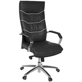 Möbel Boss Chefsessel Leder Schwarz