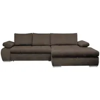 Carryhome Ecksofa Graubraun, - 294x173 cm,