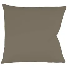 FLEURESSE Kissenbezug Satin 50 x cm Grau Taupe