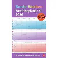 Heye Bunte Wochen Familienplaner XL 2026