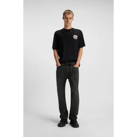 HUGO BOSS Regular-fit-Jeans "Jonah", Herren, Gr. 32, Länge 32, charcoal015, Denim/Jeans, Obermaterial: 100% Baumwolle, unifarben, regular fit lang, Jeans, regular fit