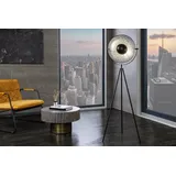 Riess-Ambiente Invicta Interior Moderne Design Stehlampe STUDIO schwarz Blattsilber Optik 145cm Stehleuchte Lampe