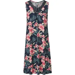 Viskose-Mix-Kleid, Druck marine, 36