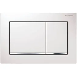 Geberit Abdeckplatte Omega 30 Weiß mit Tasten