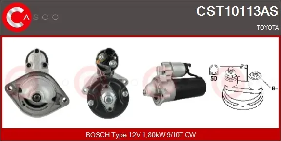 CASCO Starter cst10113as für TOYOTA